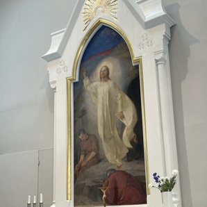 Helene Schjerfbeckin maalaama alttaritaulu